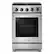 Front. Thor Kitchen - 24 Inch Freestanding Gas Range - Stainless Steel.