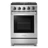 Thor Kitchen - 24 in. Wide 4 burner 24 Inch Freestanding Gas Range - Stainless Steel