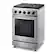 Left. Thor Kitchen - 24 Inch Freestanding Gas Range - Stainless Steel.