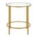 Front. Camden&Wells - Sivil Round Side Table - Brass.