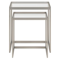 Camden&Wells - Rocco Nested Side Table (set of 2) - Satin Nickel - Front_Zoom