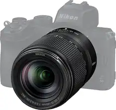 Front. Nikon - NIKKOR Z DX 18-140mm f/3.5-6.3 VR All-in-One Zoom lens for Nikon Z Cameras - Black.