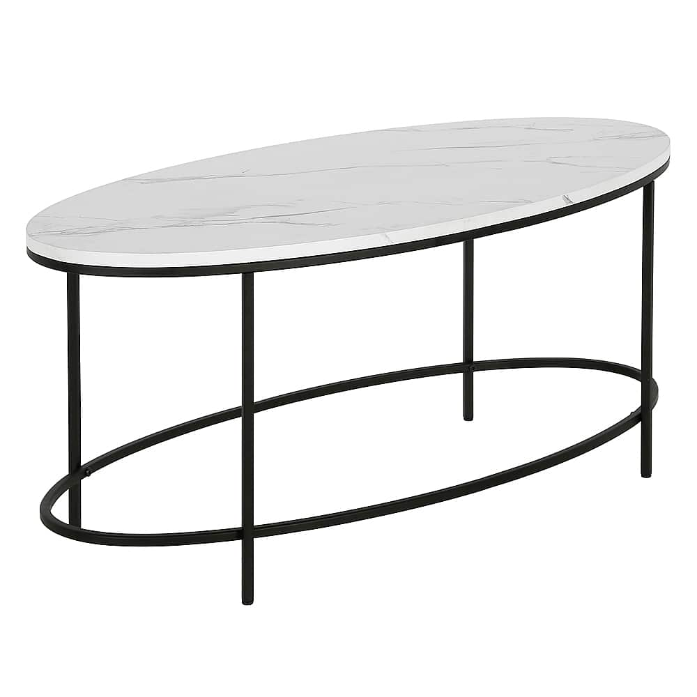 Angle View: Camden&Wells - Francesca Coffee Table - Blackened Bronze/Faux Marble