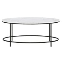 Camden&Wells - Francesca Coffee Table - Blackened Bronze/Faux Marble - Front_Zoom