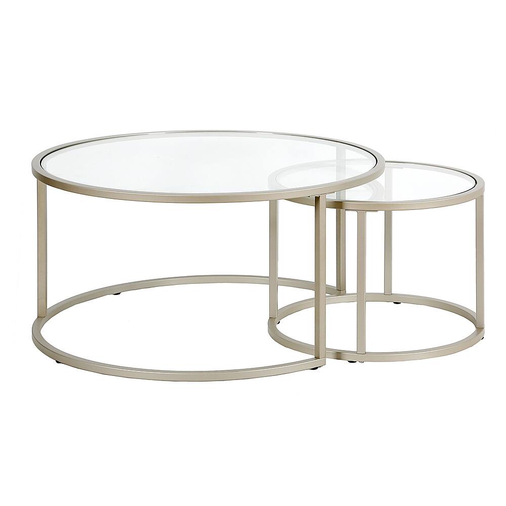 Angle View: Camden&Wells - Watson Nesting Coffee Table (set of 2) - Satin Nickel