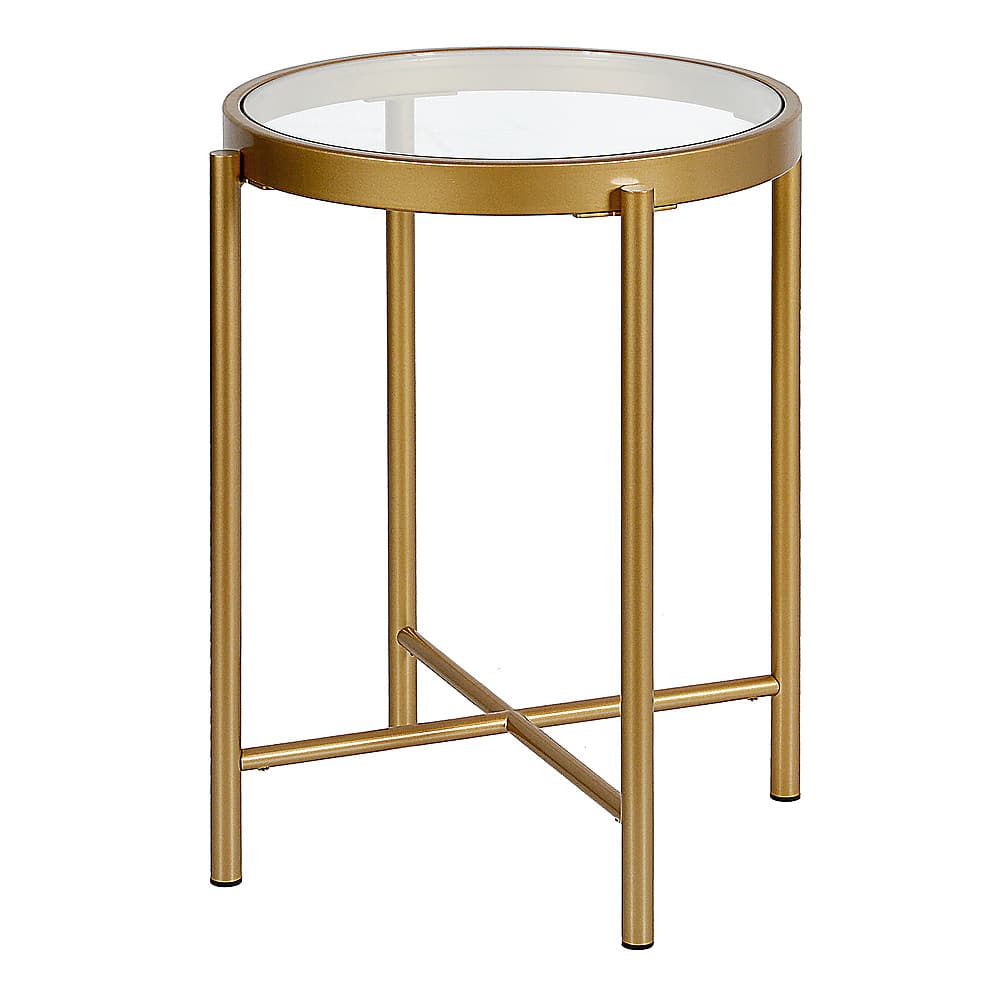 Angle View: Camden&Wells - Duxbury Side Table - Brass