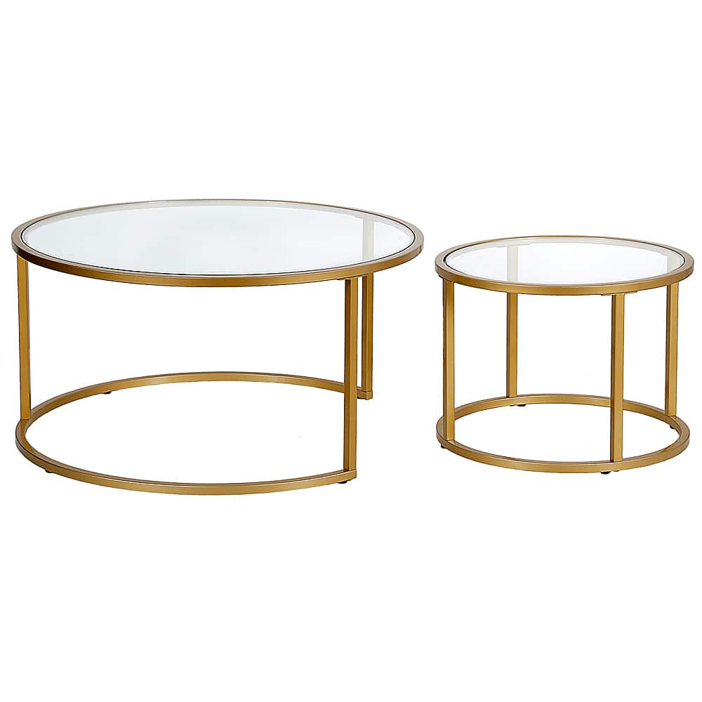 Angle View: Camden&Wells - Watson Nesting Coffee Table (set of 2) - Brass