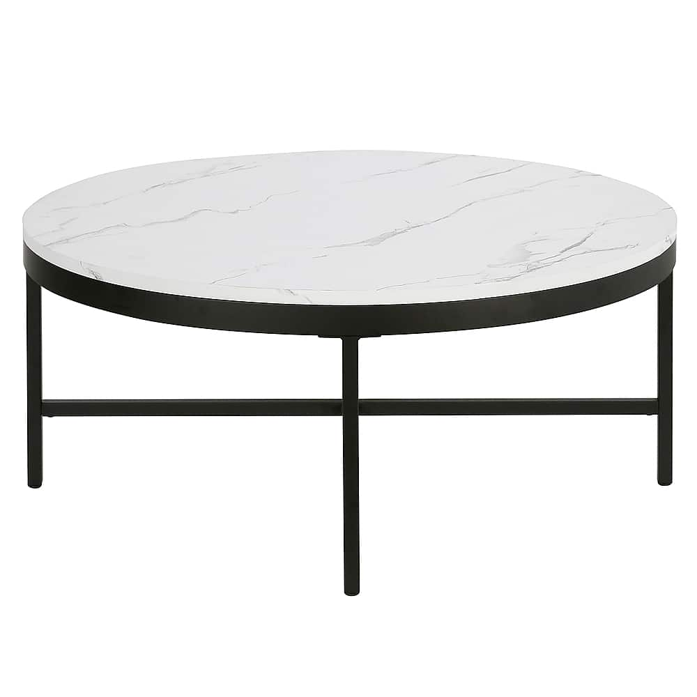 Angle View: Camden&Wells - Xivil Coffee Table - Blackened Bronze/Faux Marble