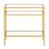 Front. Camden&Wells - Sivil Rectangular Side Table - Brass.