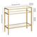 Alt View 13. Camden&Wells - Sivil Rectangular Side Table - Brass.