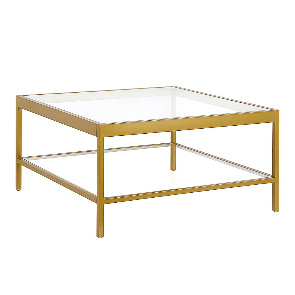 Angle View: Camden&Wells - Alexis Square Coffee Table - Brass