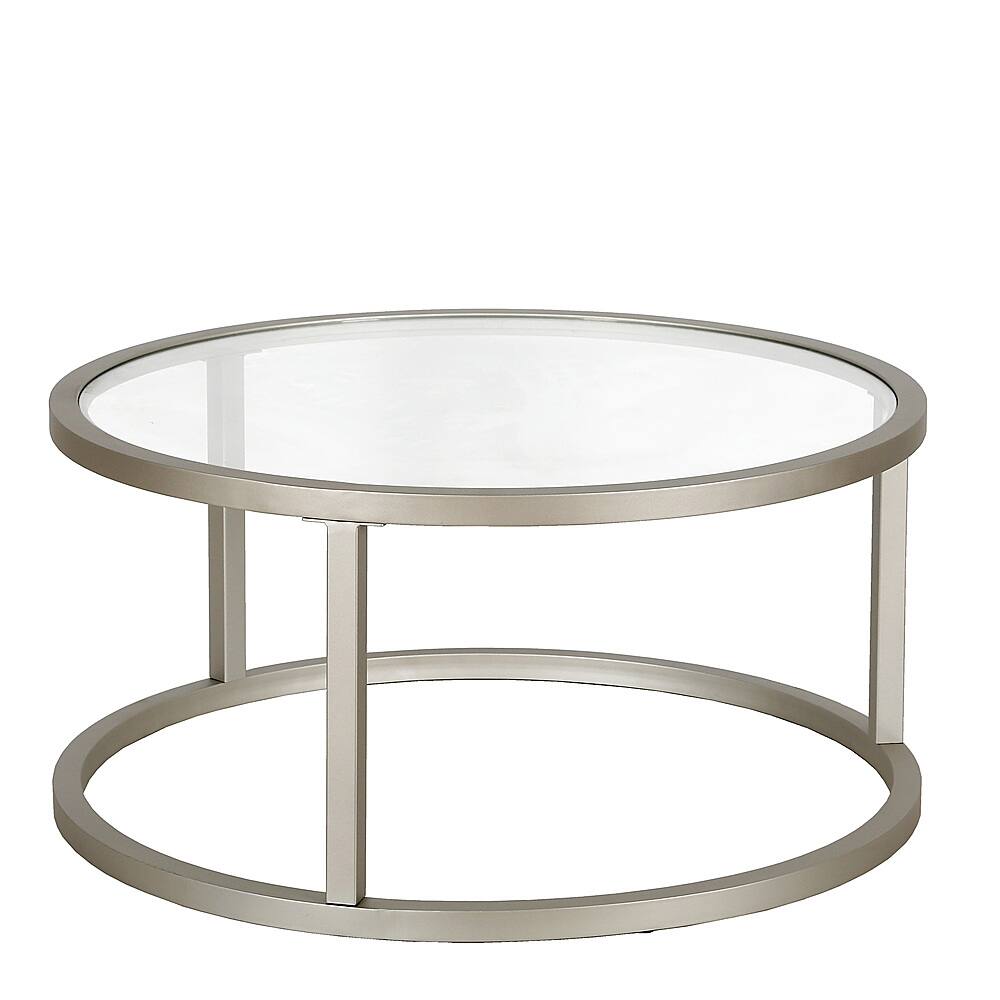 Angle View: Camden&Wells - Parker Round Coffee Table - Satin Nickel