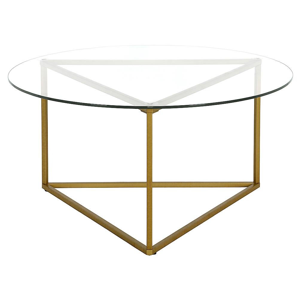 Angle View: Camden&Wells - Jenson Round Coffee Table - Brass