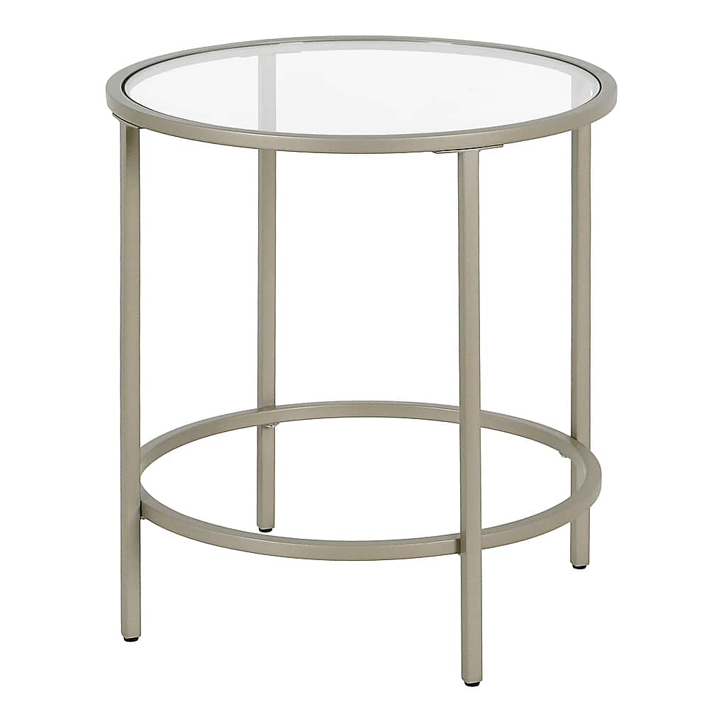 Angle View: Camden&Wells - Sivil Round Side Table - Satin Nickel