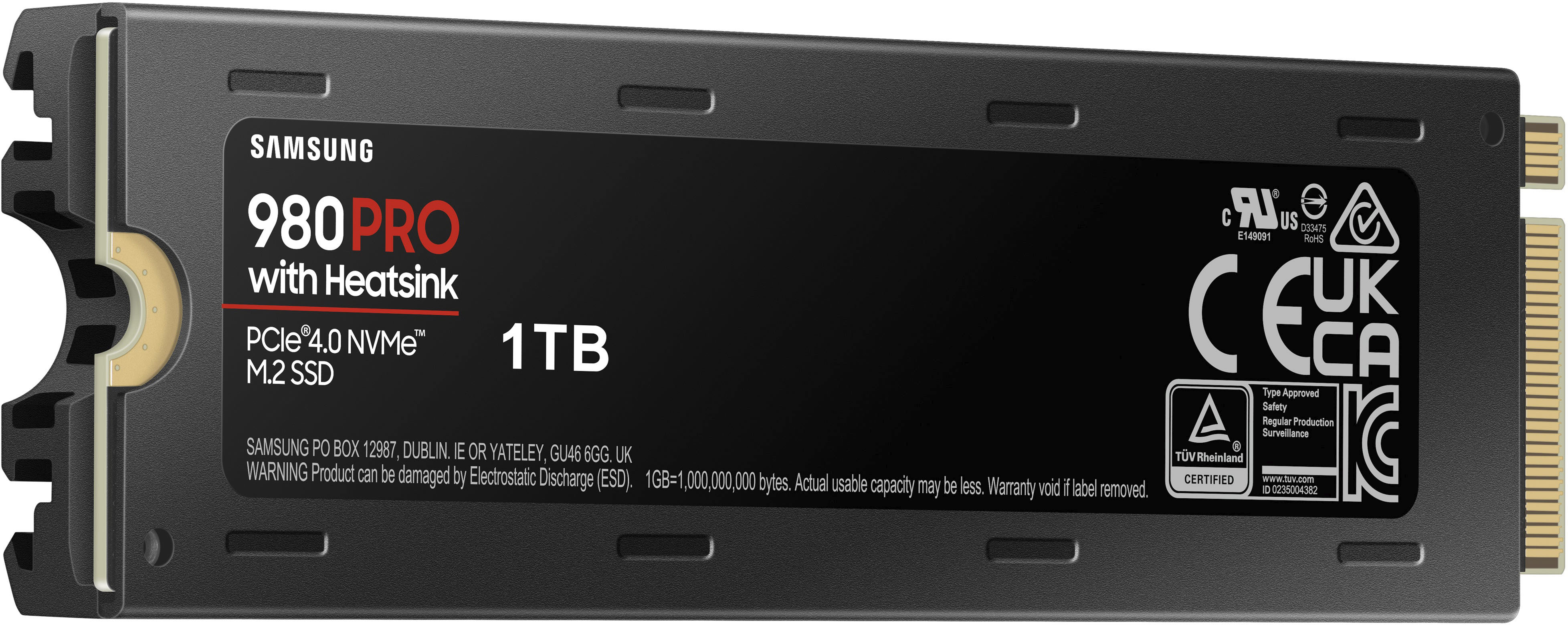 Samsung - 980 PRO Heatsink 1TB Internal SSD PCIe Gen 4 x4 NVMe for PS5