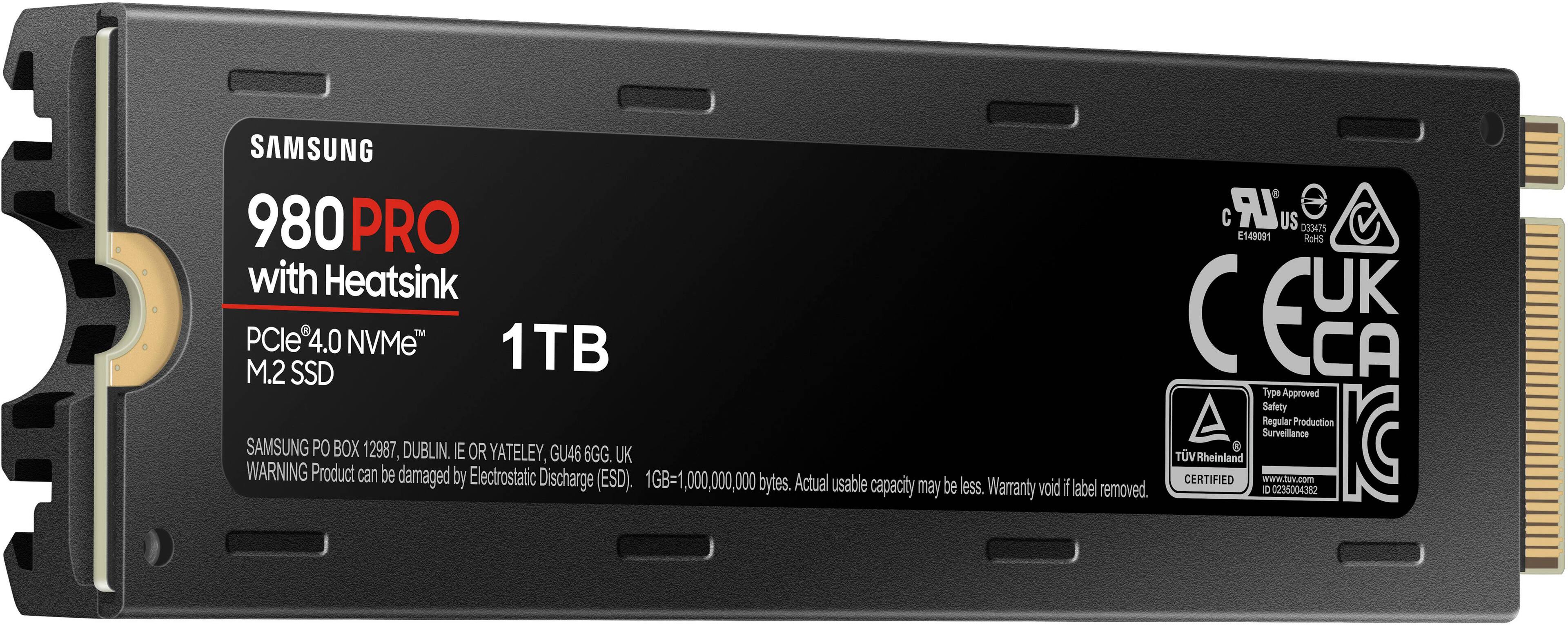 SAMSUNG 980 PRO SSD 1TB PCIe 4.0 NVMe Gen 4 Gaming M.2 Internal Solid State  Drive Memory Card + 2mo Adobe CC Photography, Maximum Speed, Thermal