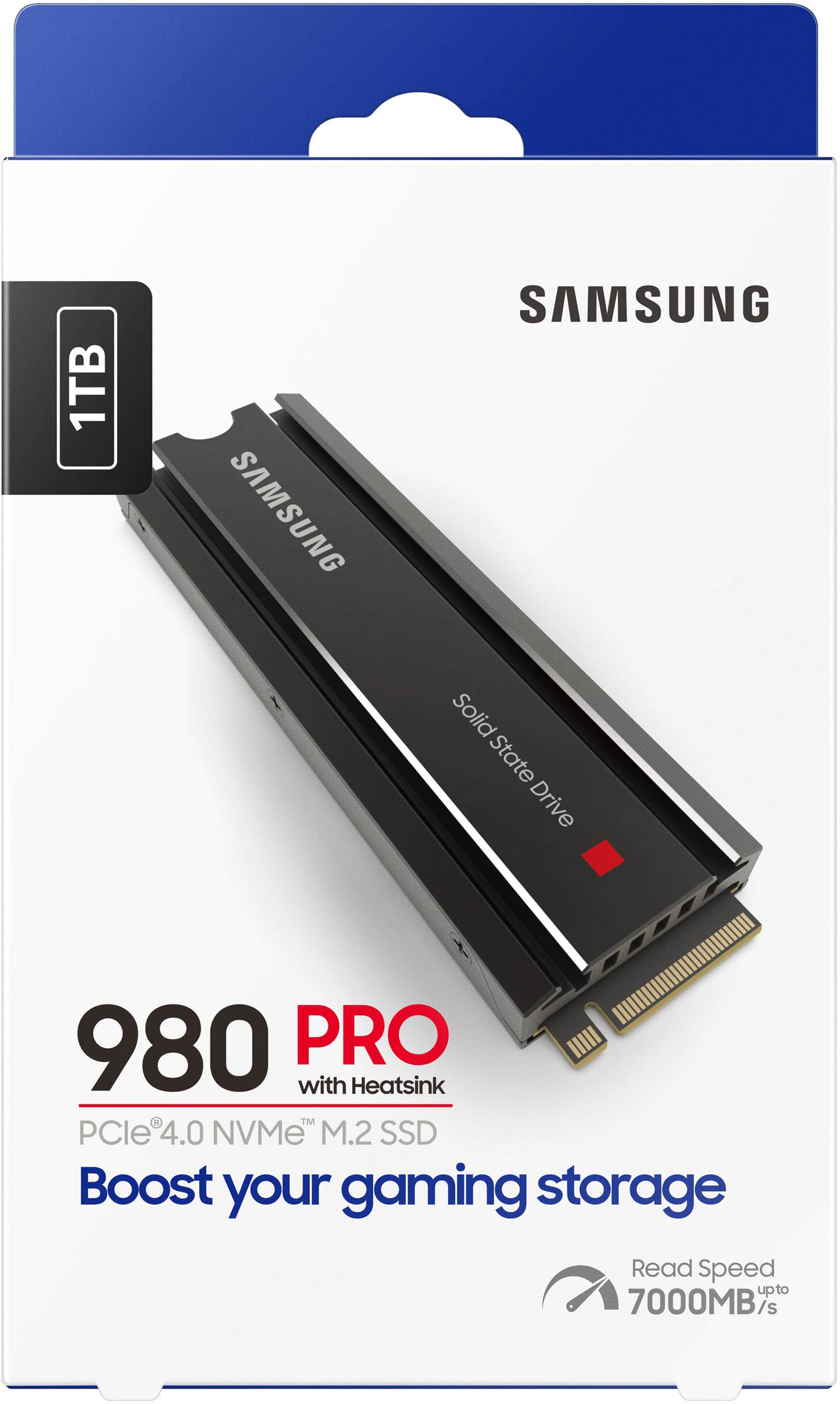 Alt View 17. Samsung - 980 PRO Heatsink 1TB Internal SSD PCIe Gen 4 x4 NVMe for PS5 - Black.