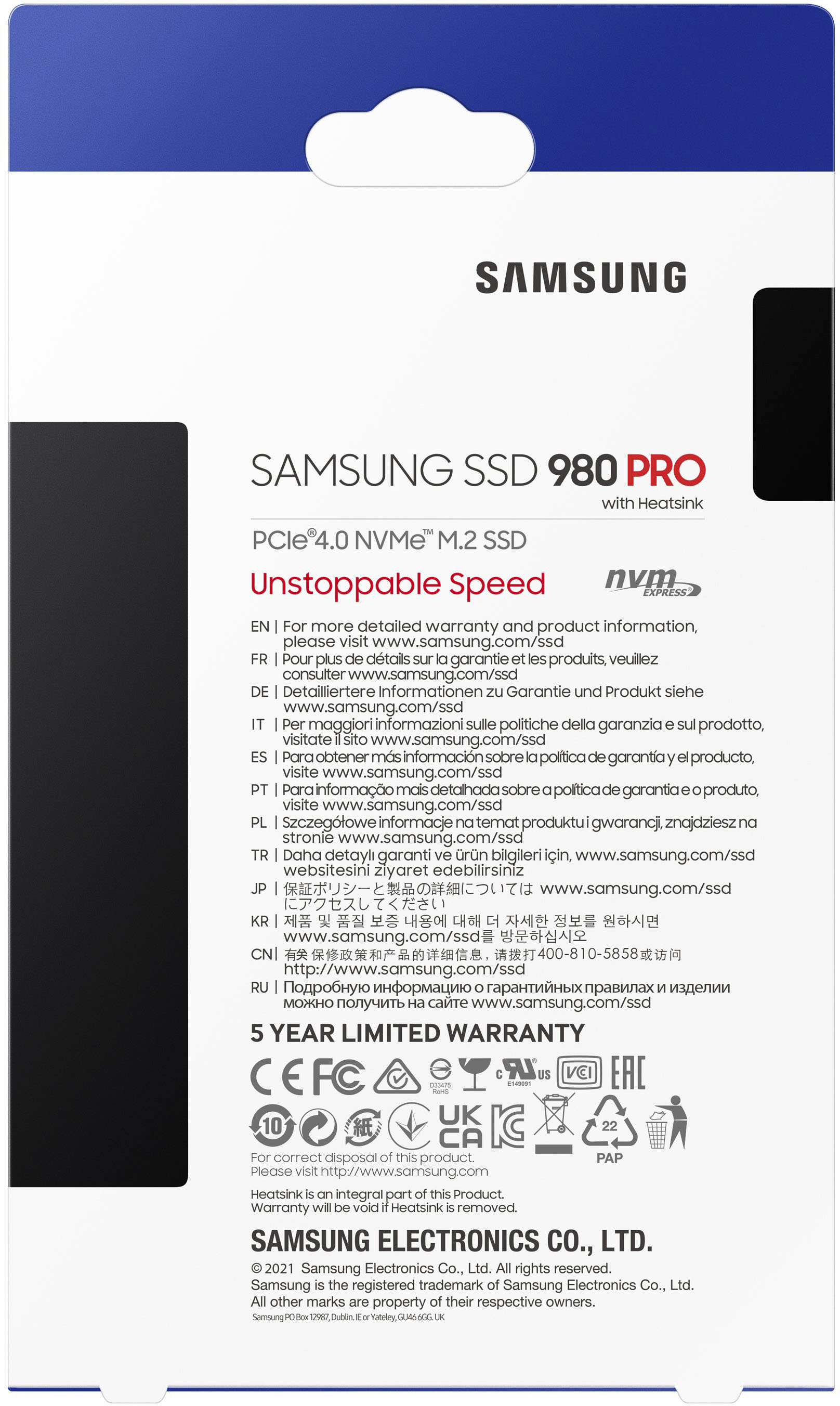 SAMSUNG 980 PRO SSD 1TB PCIe 4.0 NVMe Gen 4 Gaming M.2 Internal Solid State  Drive Memory Card + 2mo Adobe CC Photography, Maximum Speed, Thermal