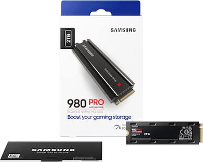 Samsung 980 PRO Heatsink 2TB Internal SSD PCIe Gen 4 x4 NVMe for Samsung 980 PRO Heatsink 2TB Internal SSD PCIe Gen 4 x4 NVMe for