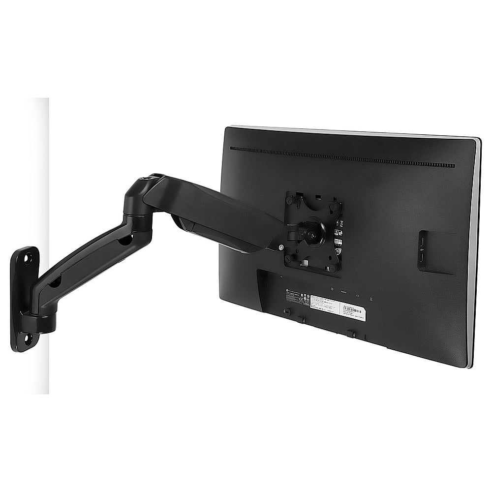 Alt View 11. Mount-It! - Single Monitor Wall Mount Arm up to 32" - Black.