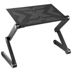 Mount-It! - Adjustable Tray for  Laptop - Black - Front_Zoom
