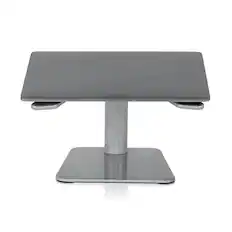 Front. Mount-It! - Adjustable Riser Stand for Laptop - Silver.