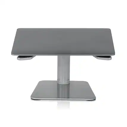 Front. Mount-It! - Adjustable Riser Stand for Laptop - Silver.