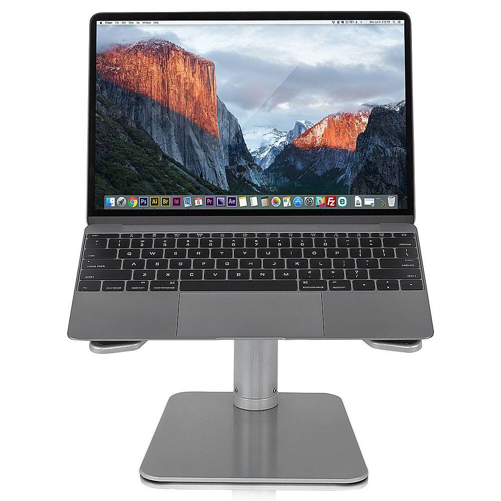 Alt View 11. Mount-It! - Adjustable Riser Stand for Laptop - Silver.