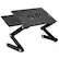 Front. Mount-It! - Adjustable Tray for Laptop with Cooling Fan and Mouse Pad - Black.