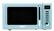 Front Zoom. Haden - 700-Watt .7 cubic. foot Microwave with Settings and Timer - Turquoise.
