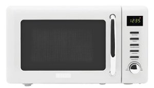 Haden - 700-Watt .7 cubic. foot Microwave with Settings and Timer-Ivory - Ivory - Front_Zoom