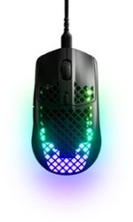 SteelSeries - Aerox 3 2022 Edition Lightweight Wired Optical Gaming Mouse - Onyx - Front_Zoom