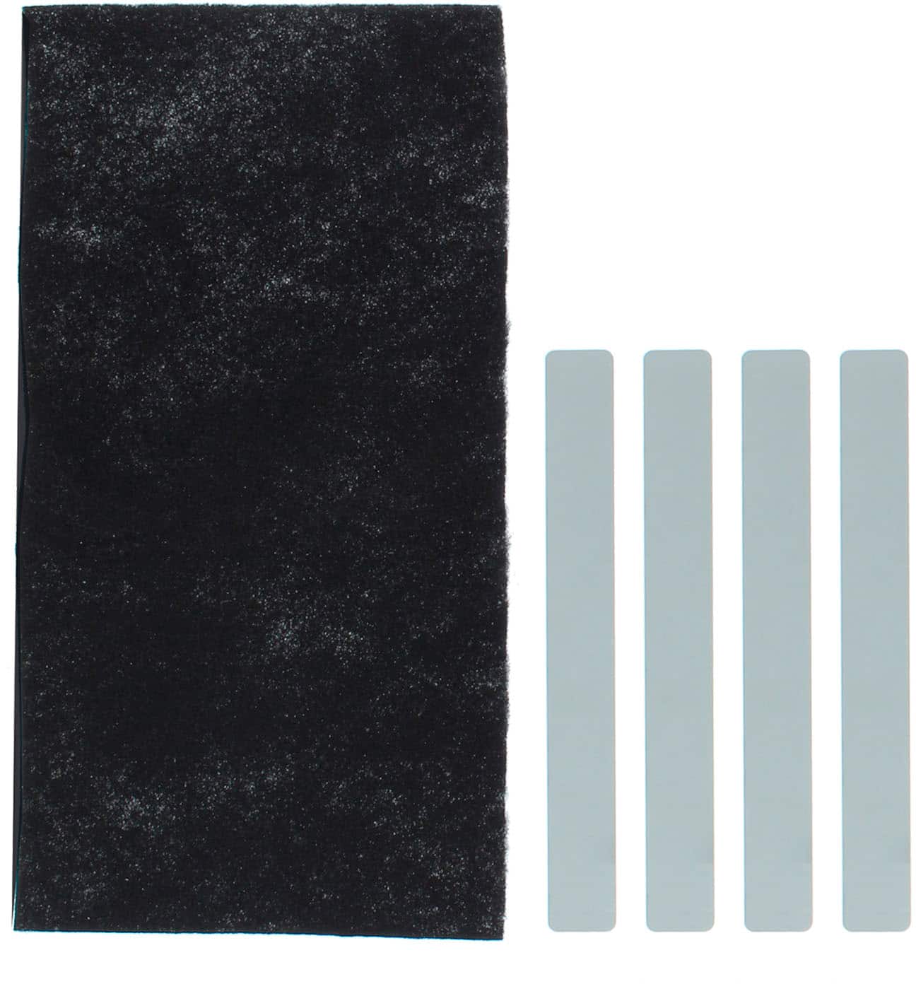 Front. Zephyr - Charcoal Filter Replacement for Zephyr Range Hoods - Black.