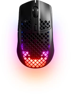 SteelSeries - Aerox 3 Super Light Honeycomb Wireless RGB Optical Gaming Mouse - Wireless - Onyx