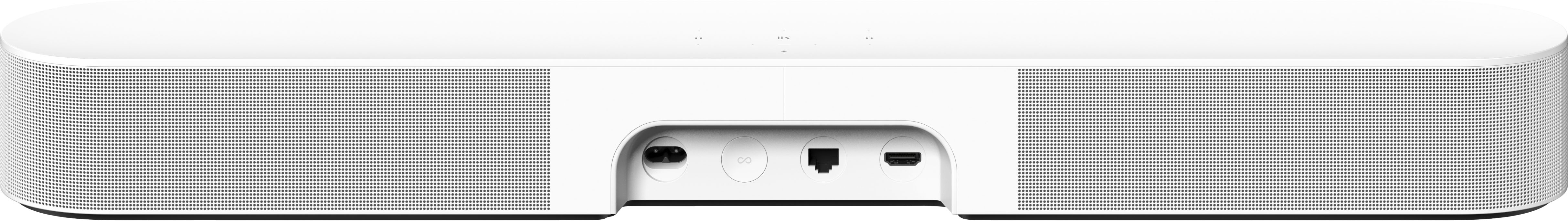 Left View: Sonos - Geek Squad Certified Refurbished Beam (Gen 2) - White