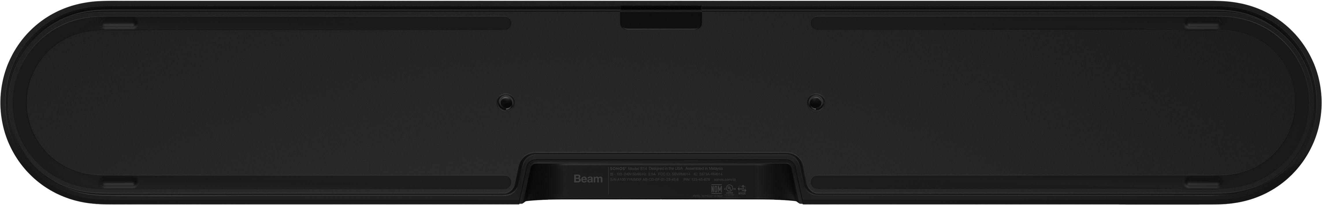 Back View: Sonos - Geek Squad Certified Refurbished Beam (Gen 2) - Black