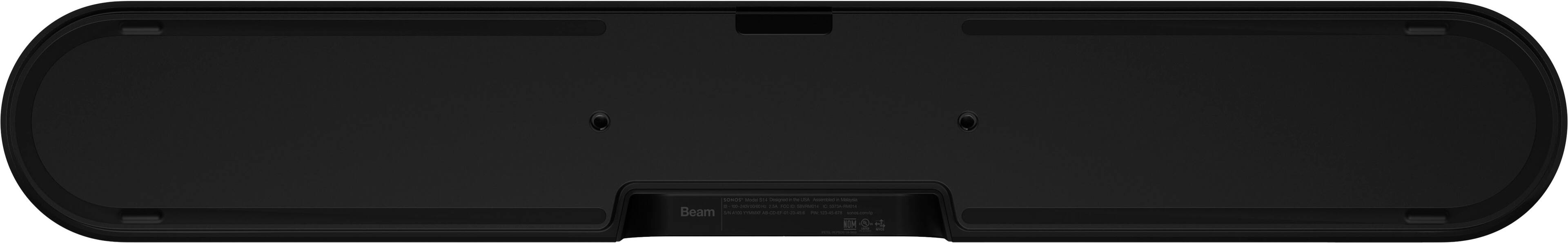 Back. Sonos - Geek Squad Certified Refurbished Beam (Gen 2) - Black.