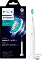 Philips Sonicare - 1100 Power Toothbrush, Rechargeable Electric Toothbrush - White Grey - Angle_Zoom