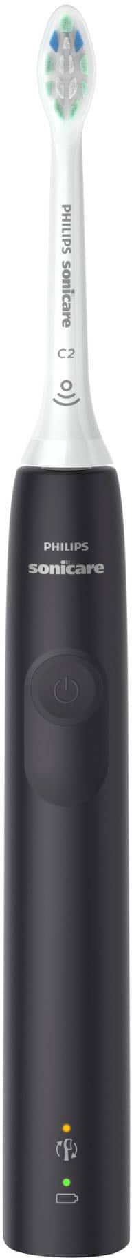 Left. Philips Sonicare - 4100 Power Toothbrush - Black.