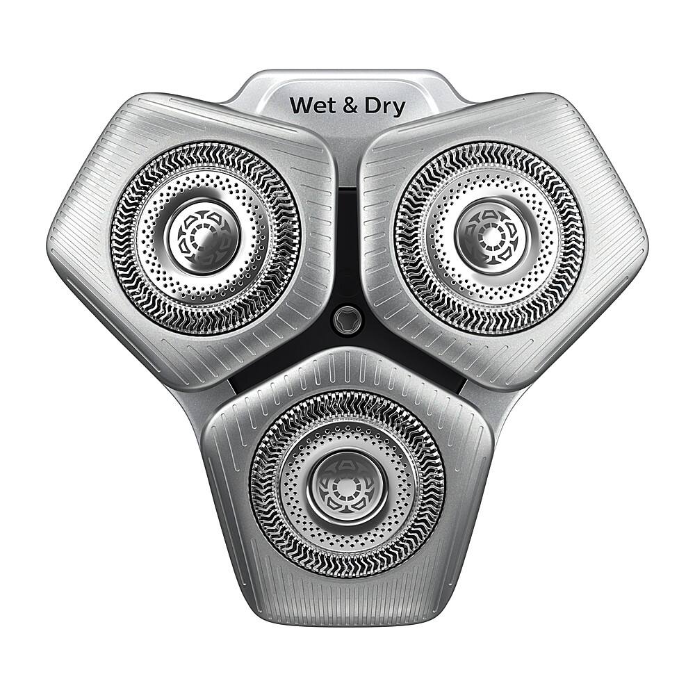 Left. Philips Norelco - Shaving Head for Shaver Series 9000 - Silver.