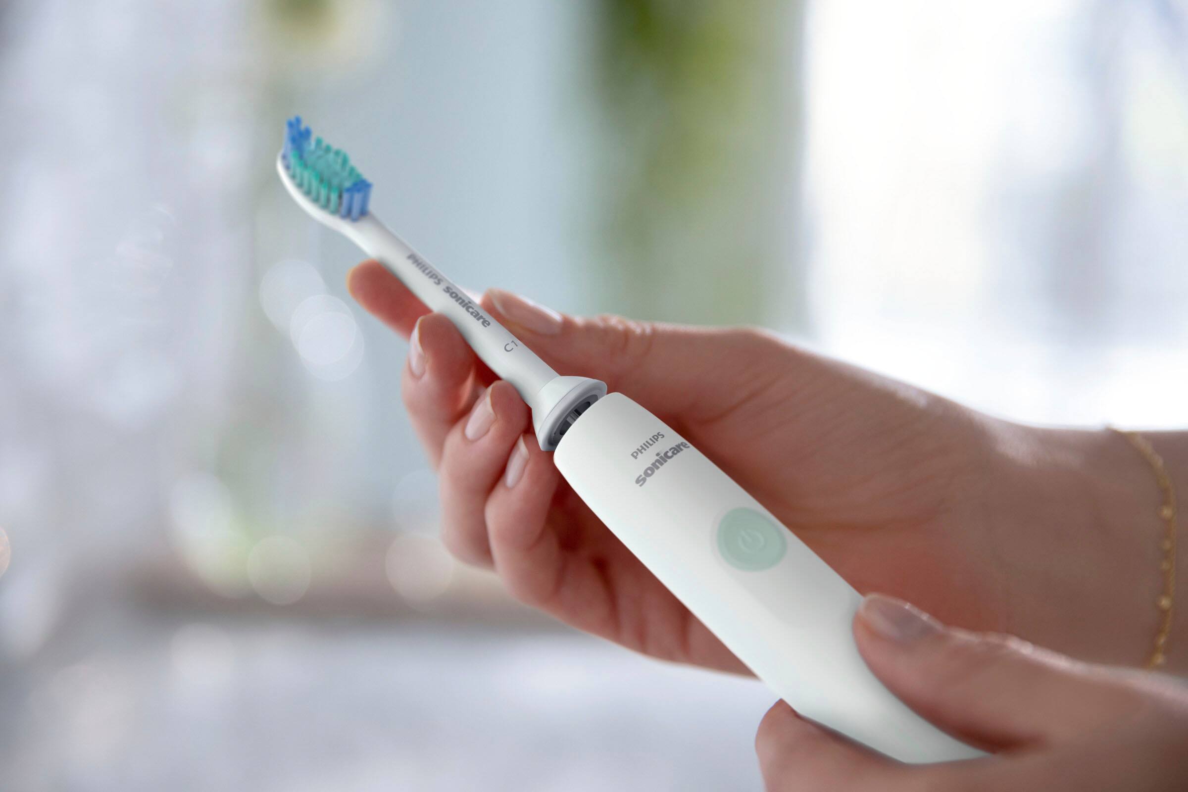 Alt View 24. Philips Sonicare - 2100 Power Toothbrush, Rechargeable Electric Toothbrush - White Mint.