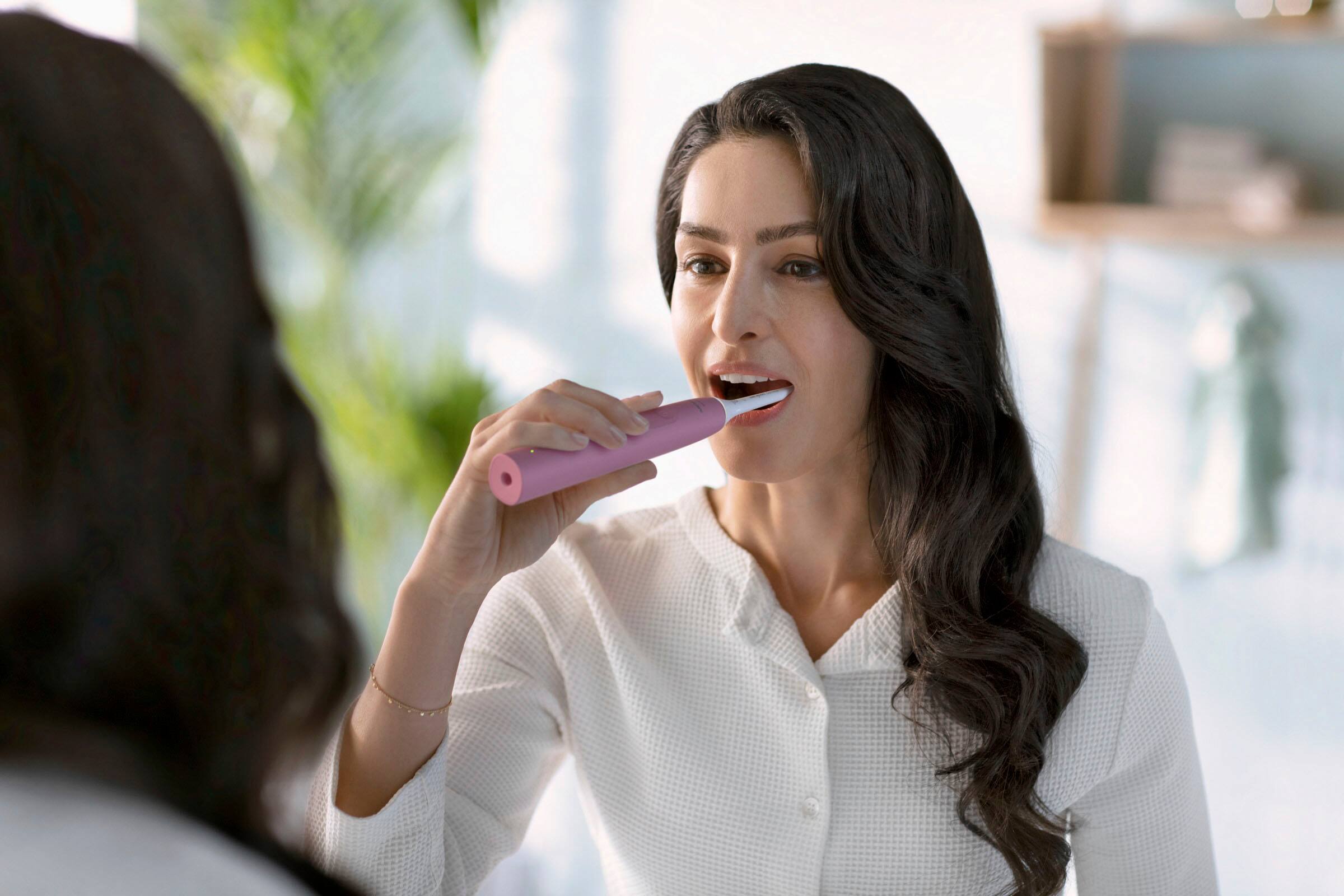 Alt View 25. Philips Sonicare - 4100 Power Toothbrush - Deep Pink.