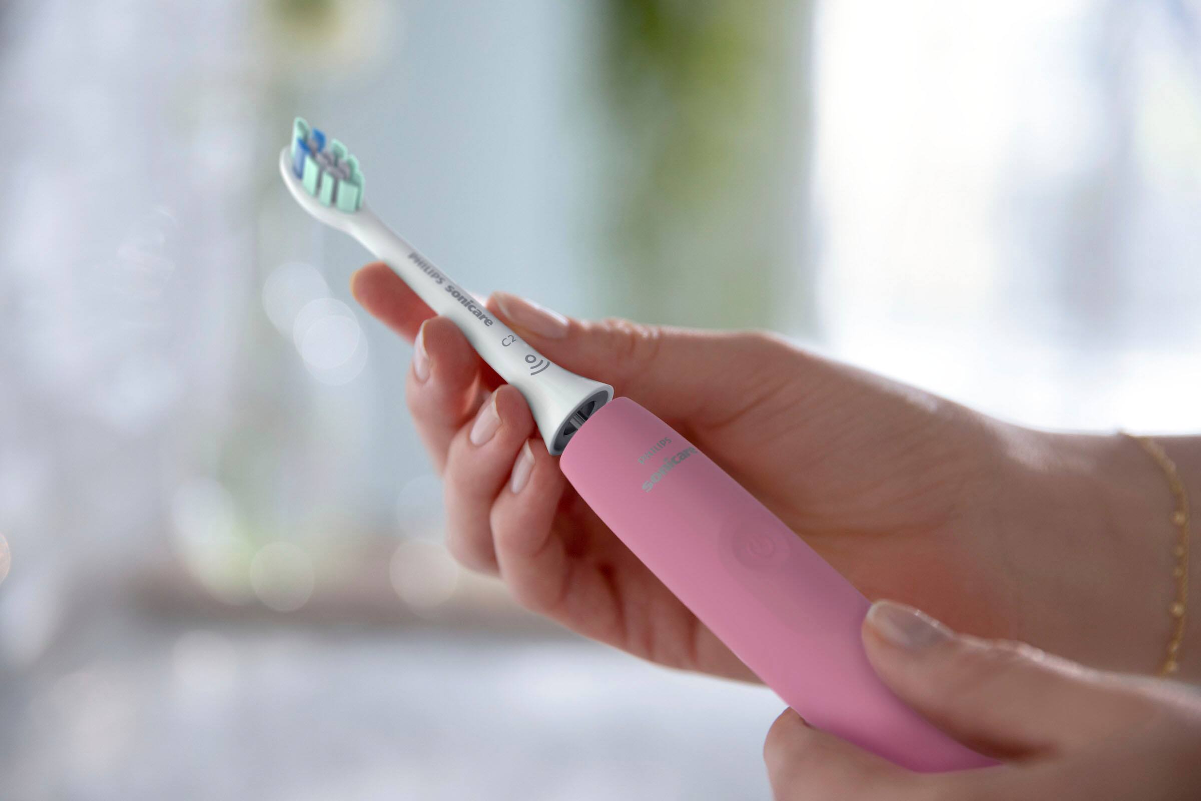 Alt View 26. Philips Sonicare - 4100 Power Toothbrush - Deep Pink.