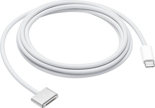Apple - 6.6' (2M) USB-C to MagSafe 3 Charging Cable for MacBook Pro - White
