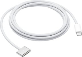Apple - 6.6' (2M) USB-C to MagSafe 3 Charging Cable for MacBook Pro - White - Front_Zoom