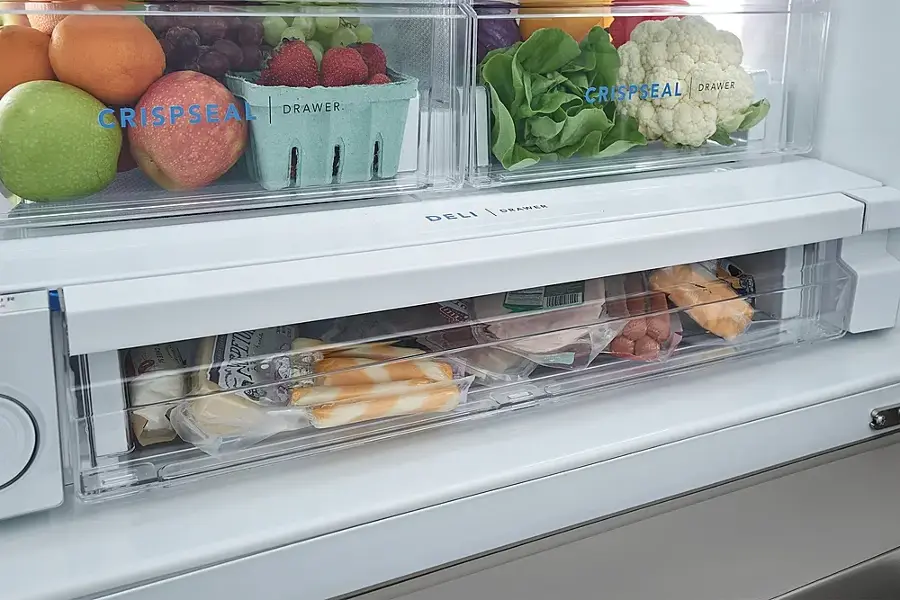 Alt View 11. Frigidaire - 22.6 Cu. Ft. Counter-Depth French Door Refrigerator - Stainless Steel.