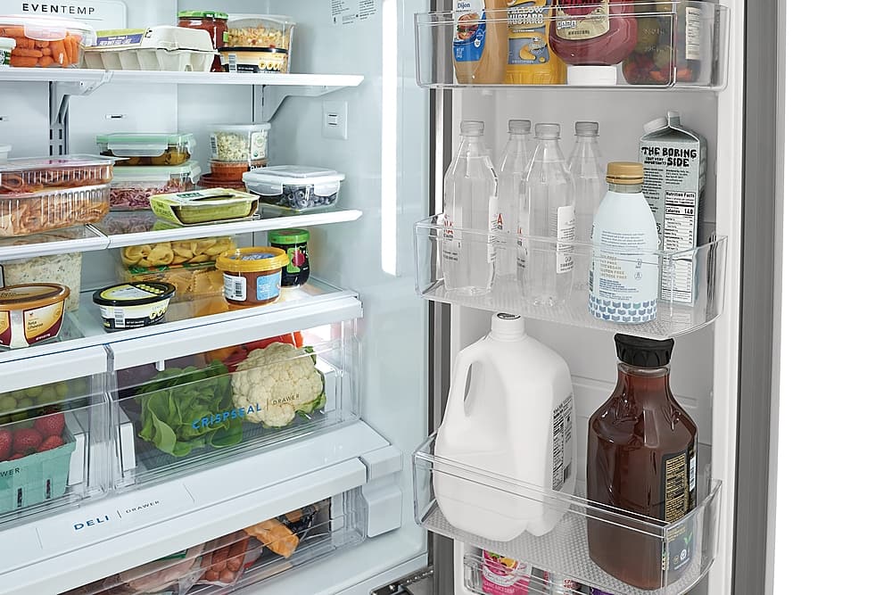 Alt View 12. Frigidaire - 22.6 Cu. Ft. Counter-Depth French Door Refrigerator - Stainless Steel.