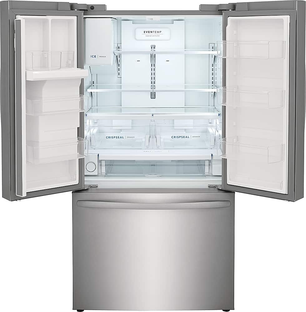 Alt View 2. Frigidaire - 22.6 Cu. Ft. Counter-Depth French Door Refrigerator - Stainless Steel.