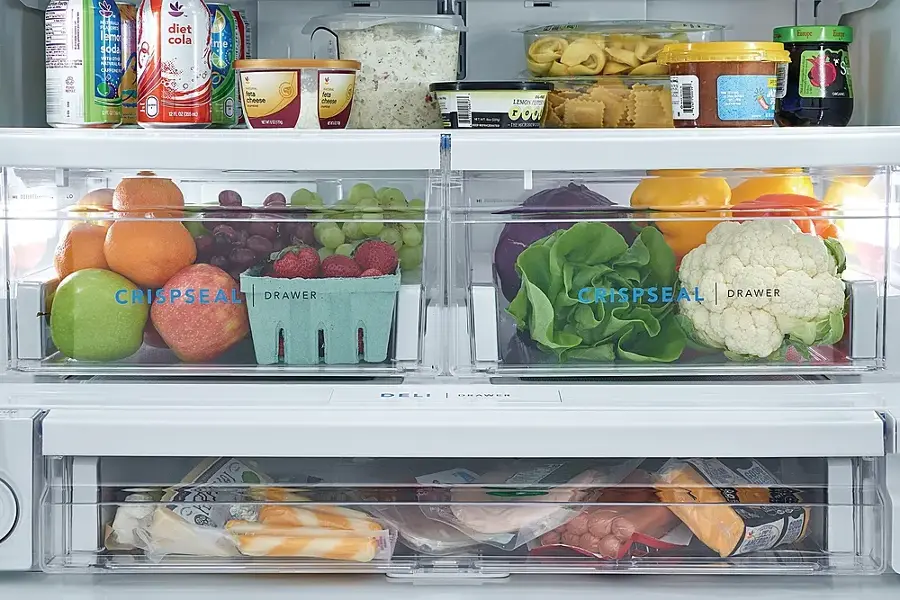 Alt View 5. Frigidaire - 22.6 Cu. Ft. Counter-Depth French Door Refrigerator - Stainless Steel.