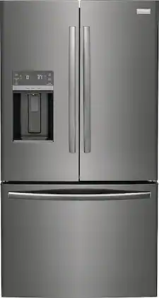 Frigidaire - Gallery 27.8 Cu. Ft. French Door Refrigerator - Black Stainless Steel